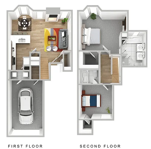 Floor plan The Woodhaven 1 Car Garage