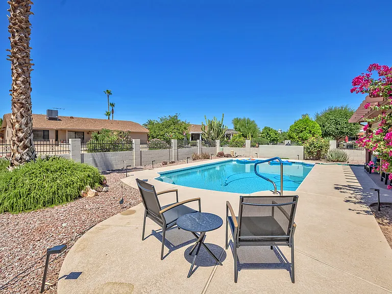 Pool and seating