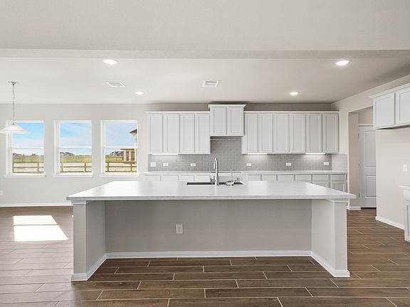 Beautiful gourmet kitchen and dining area