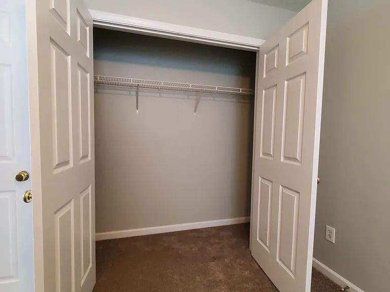 Ample closet in secondary bedroom.
