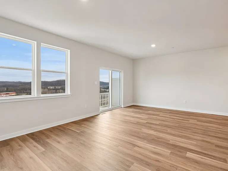 Living and Dining area with excellent views and deck access