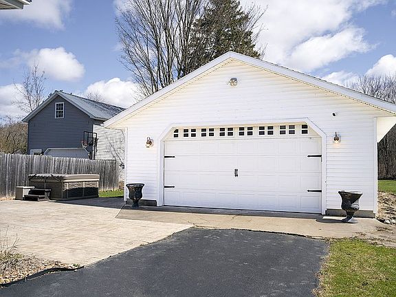 2 car garage, large patio