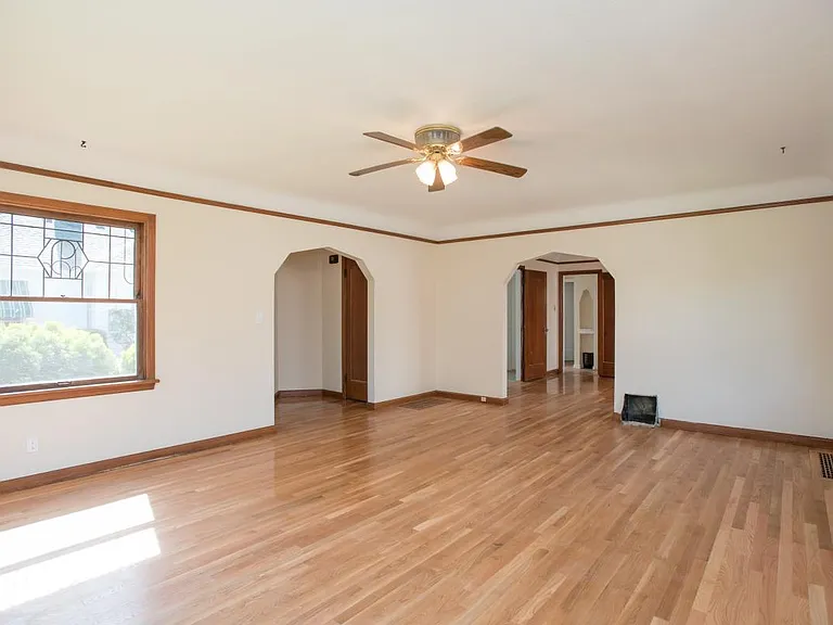 Looking at entryway and dining room