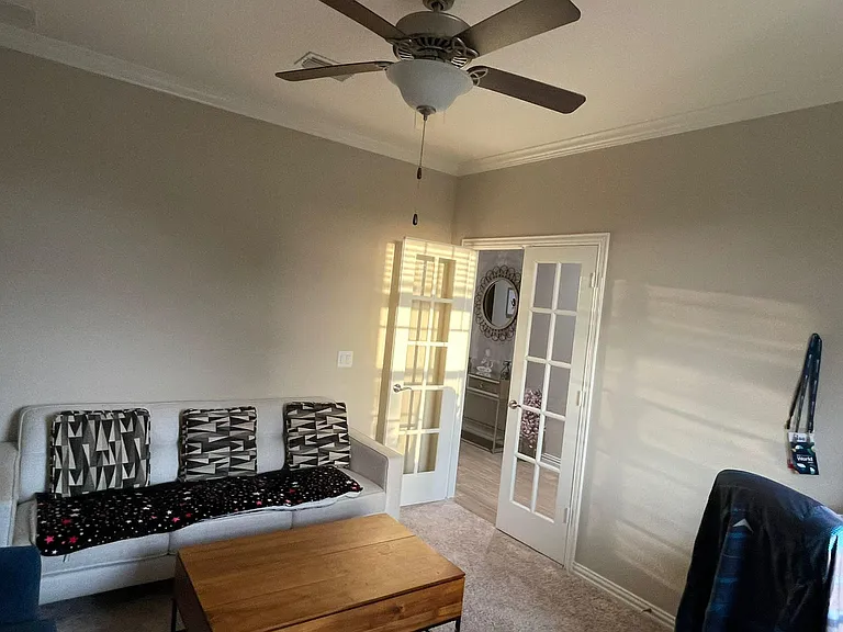 Work room with French Doors