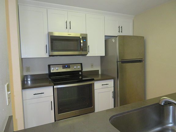 Kitchen with stainless appliances