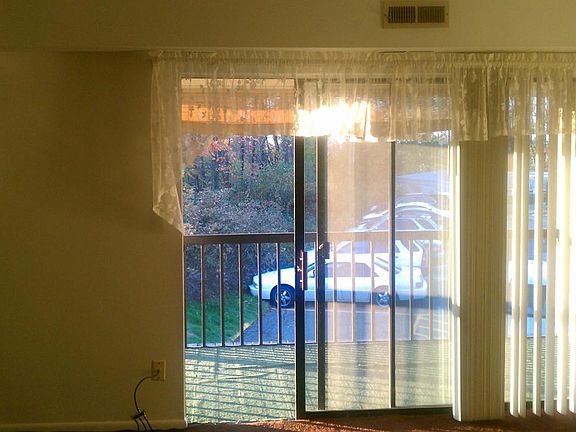 view of patio from living room