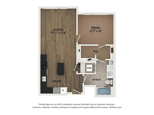 Floor plan A109