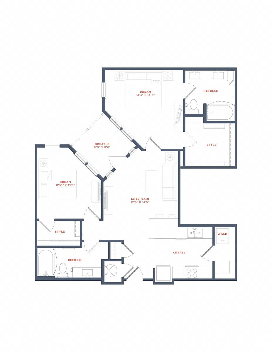 Floor plan B2