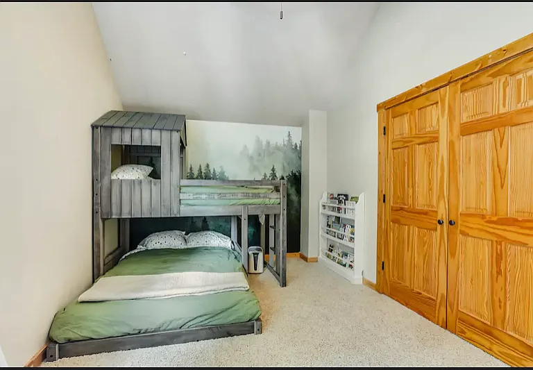 large second room with views of the double door closet