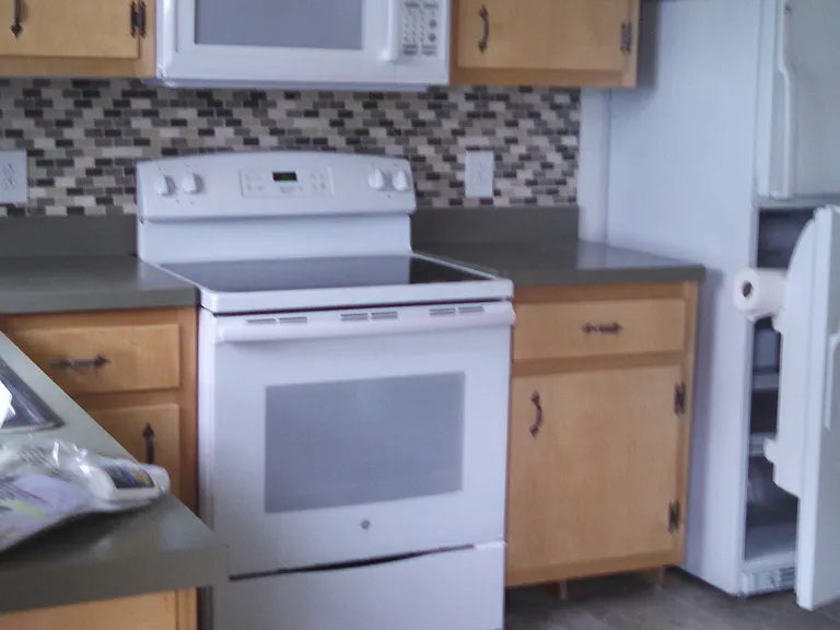 view of kitchen from side entrance