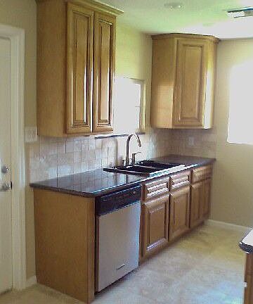 glazed maple cabinets