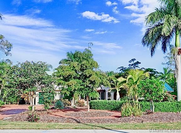 Lush tropical landscaping.