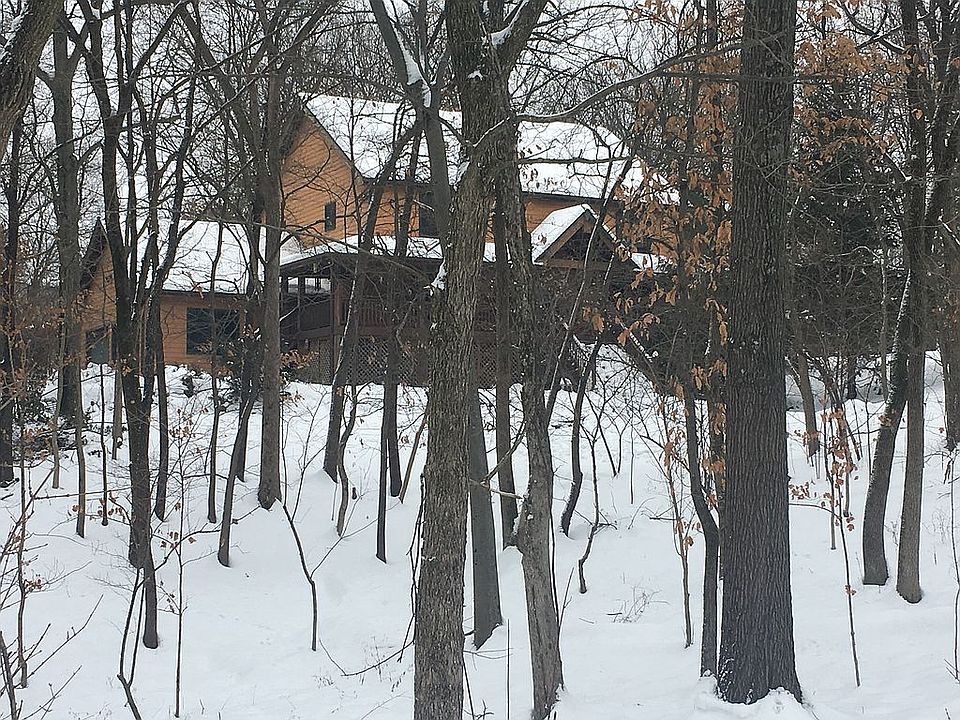 Home in a winter snow storm