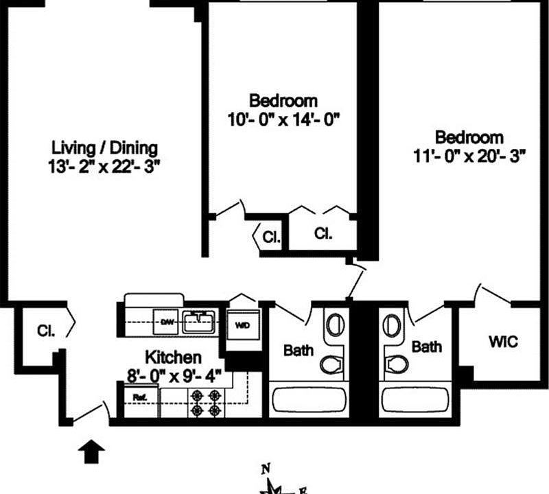 1st image of 445 W 54th St APT 6B