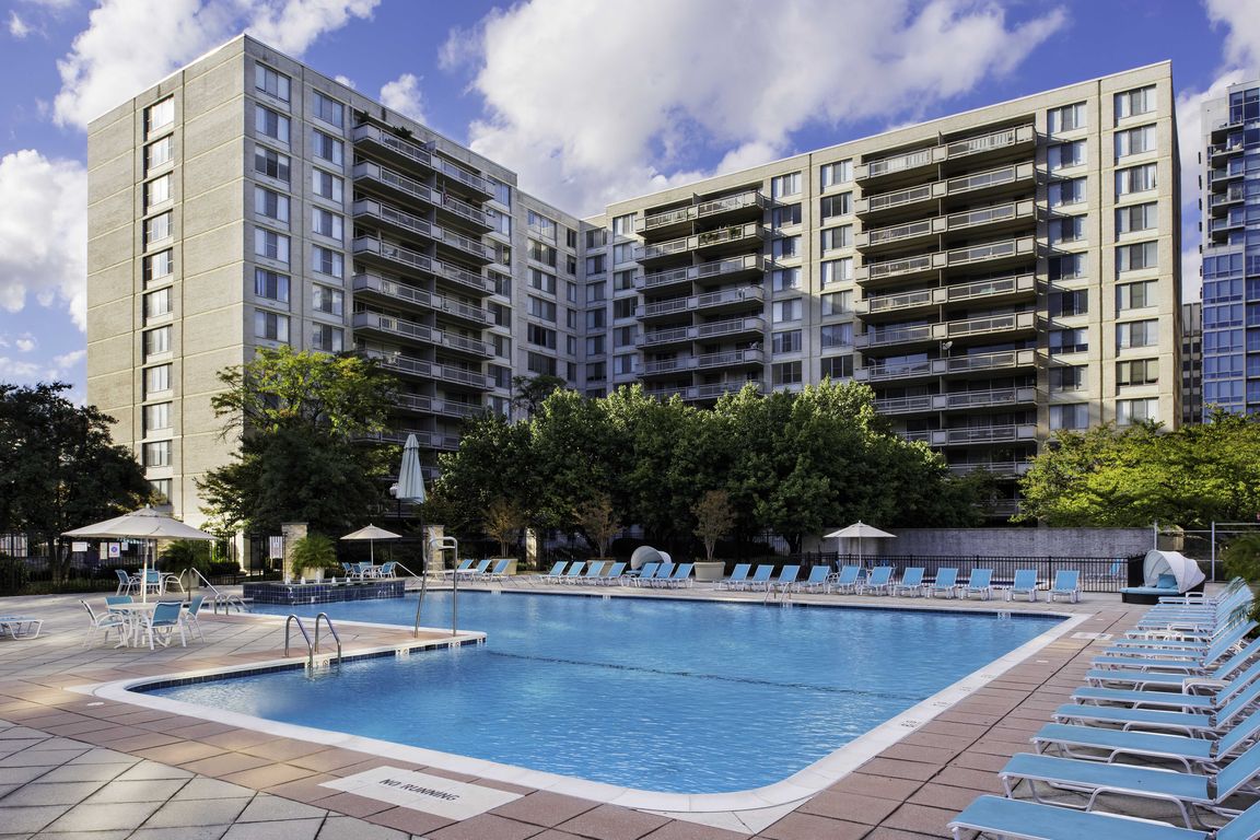Resort style pool with sundeck