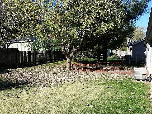 Back yard looking north