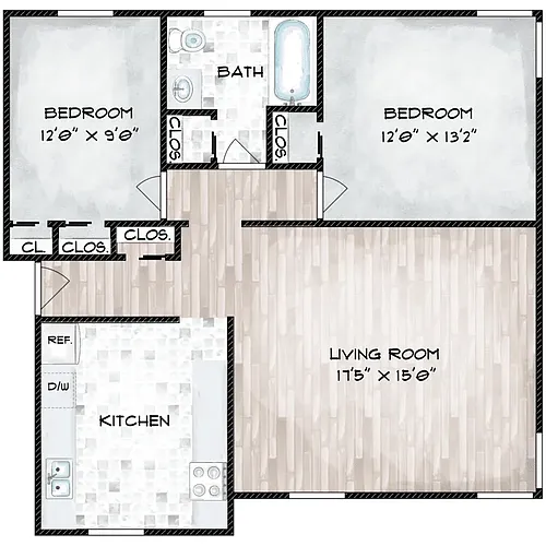 Floor plan 2 Bedroom