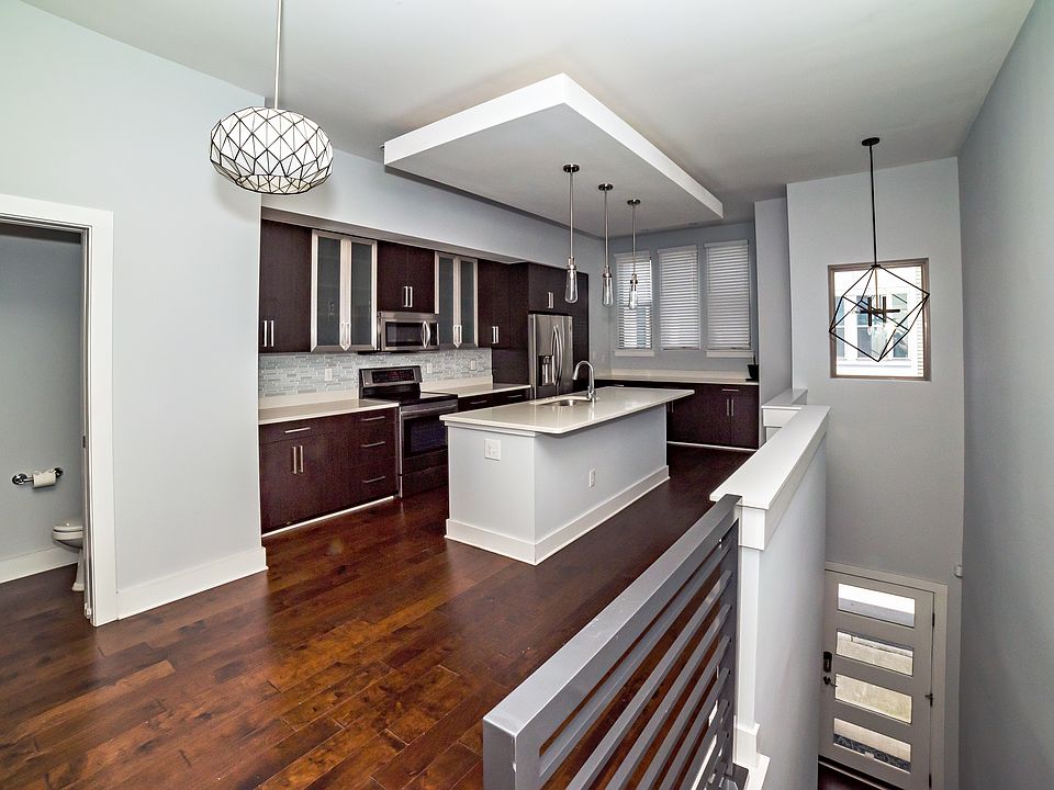 Kitchen, dining and half bath