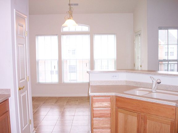 Kitchen with sunny breakfast area