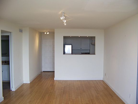Living room featuring natural bamboo flooring