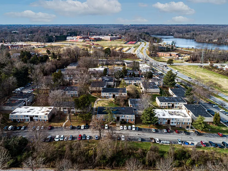 New Irving Heights Aerial Shot | Apartments For Rent in Greensboro,NC