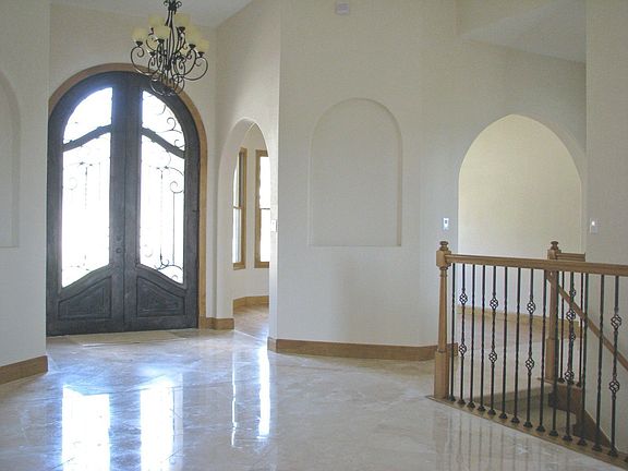 Foyer & wrought iron doors