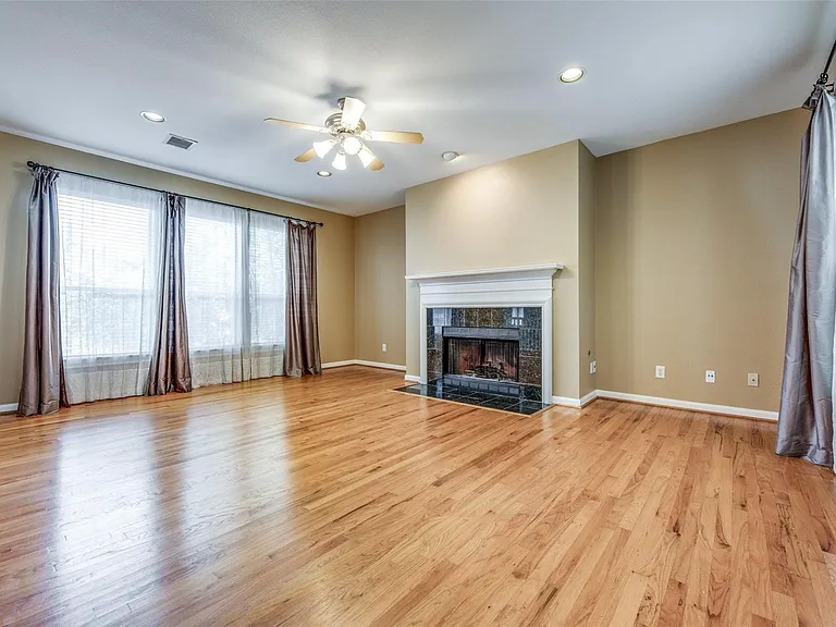Main living area with fireplace