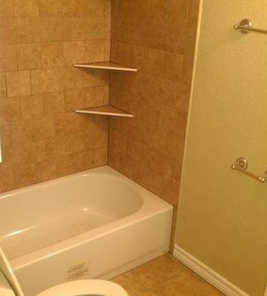 tiled shower