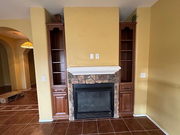 Family room fireplace