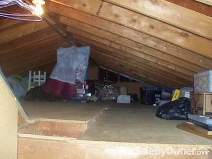 Huge back yard with storage shed