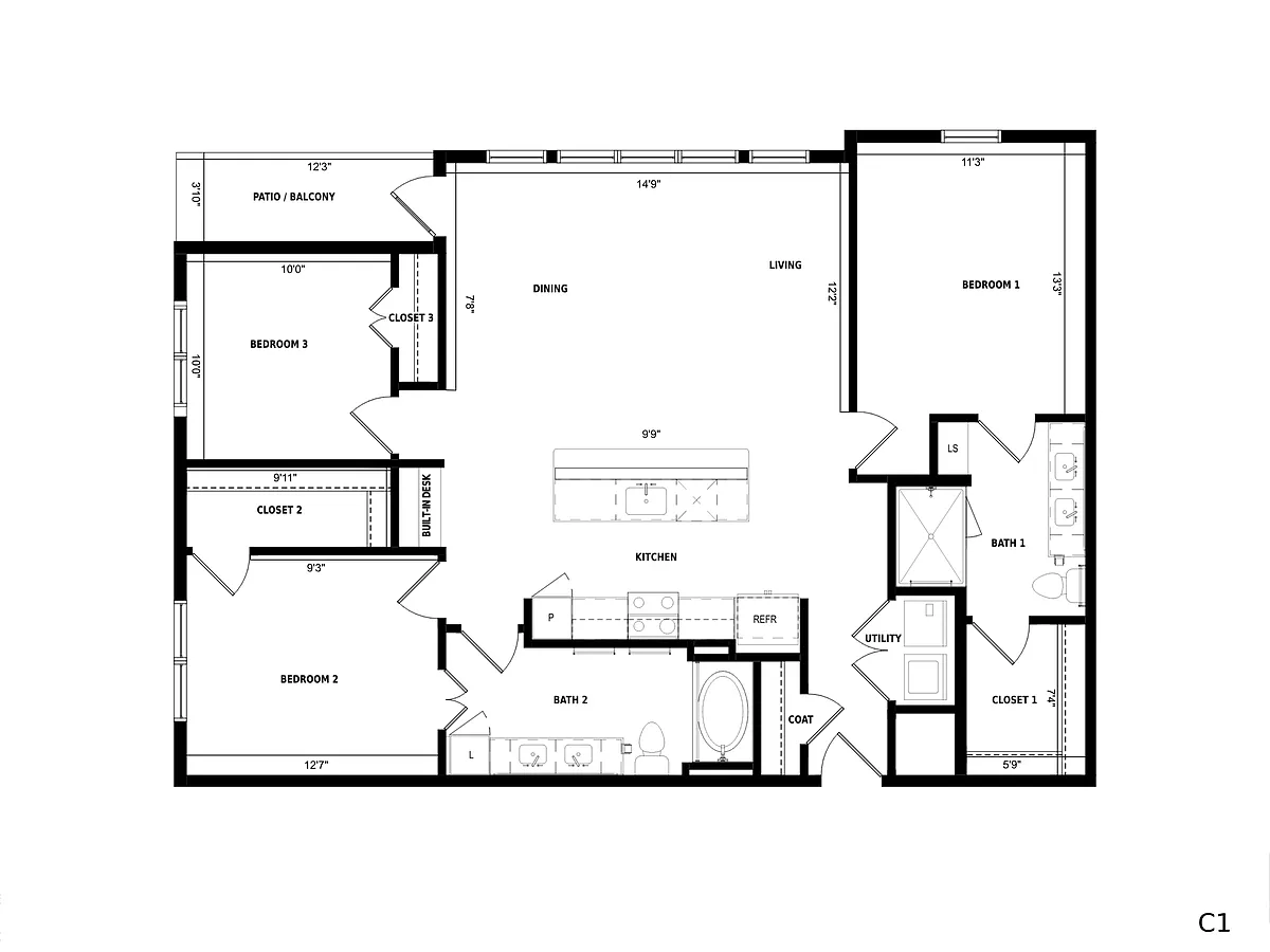 Floor plan C1