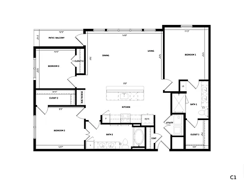 Floor plan C1