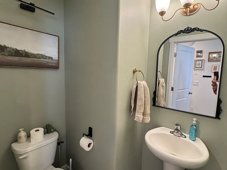 First floor half bath.