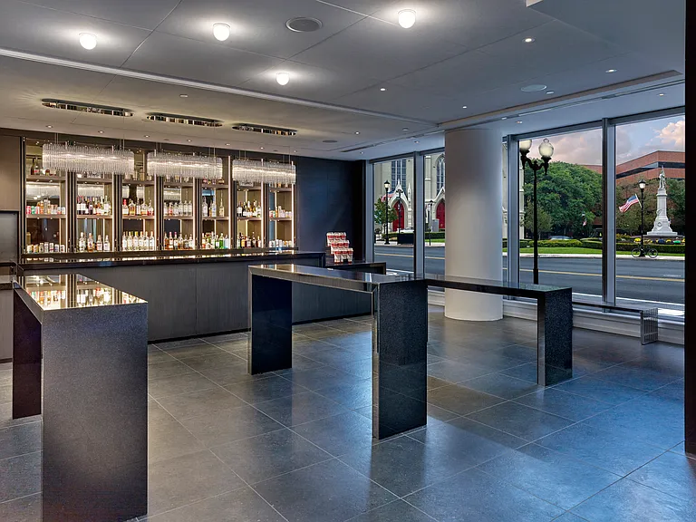 New Brunswick Performing Arts Center lobby bar.