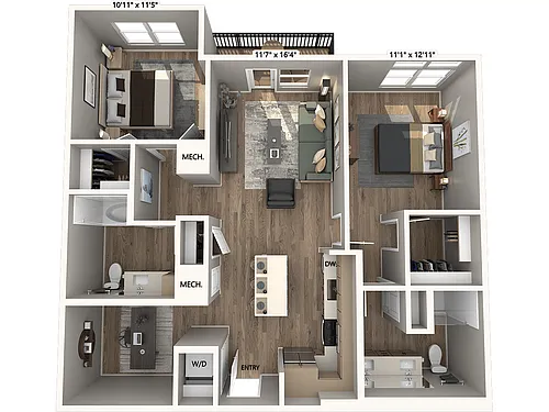 Floor plan B10-D-alt-a