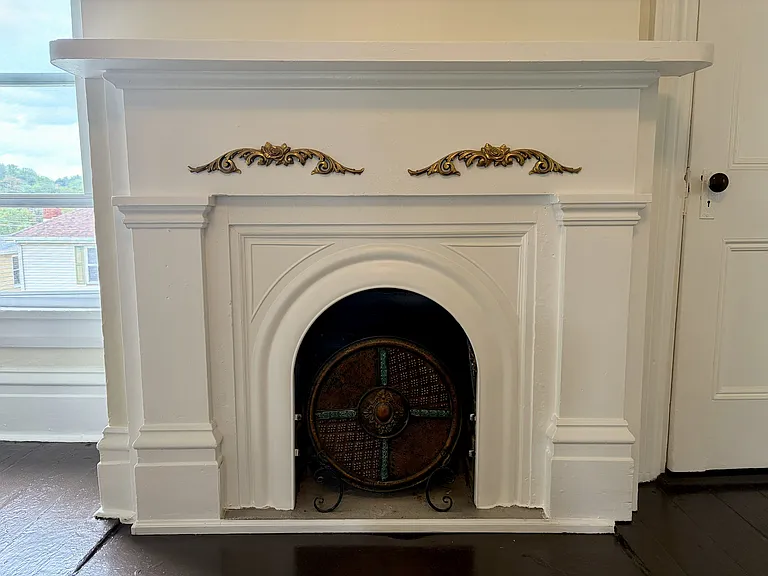 Fireplace.