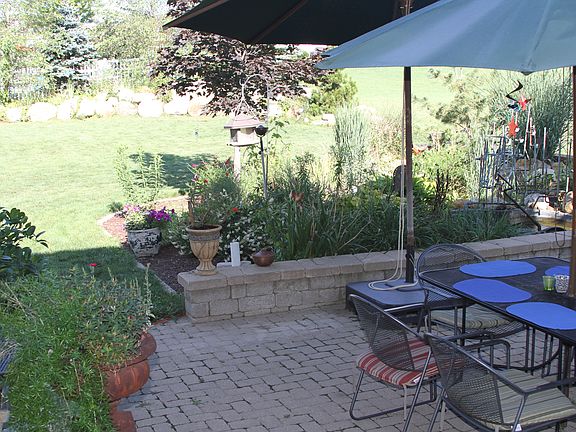 Unilock patio and wall with 