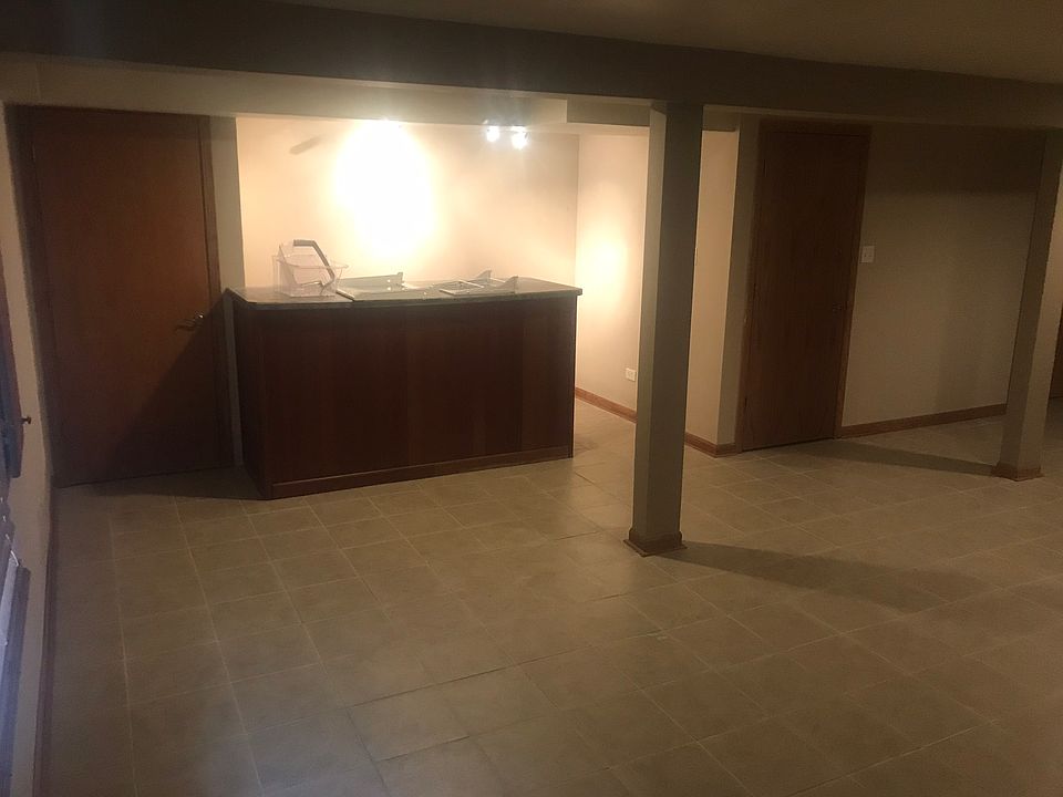 Finished basement with bar
