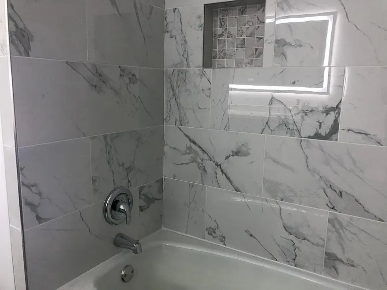 Renovated bathrooms. New bath fittings