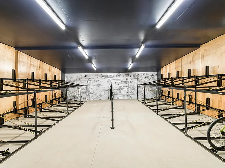 Convenient bike storage at Modera Beaverton makes exploring downtown and nearby trails effortless.