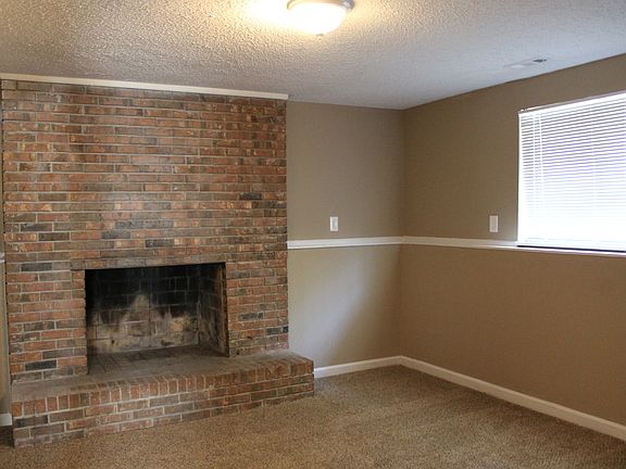 fireplace in living den