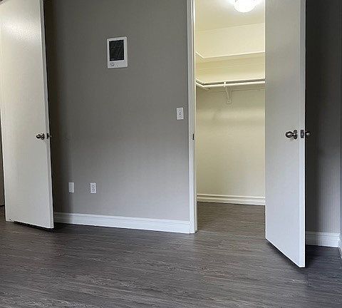 Walk-in closet in downstairs one bedroom