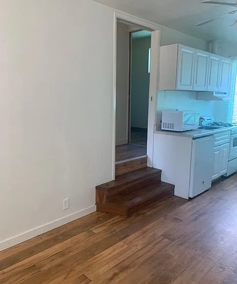 Stairs up to bedroom