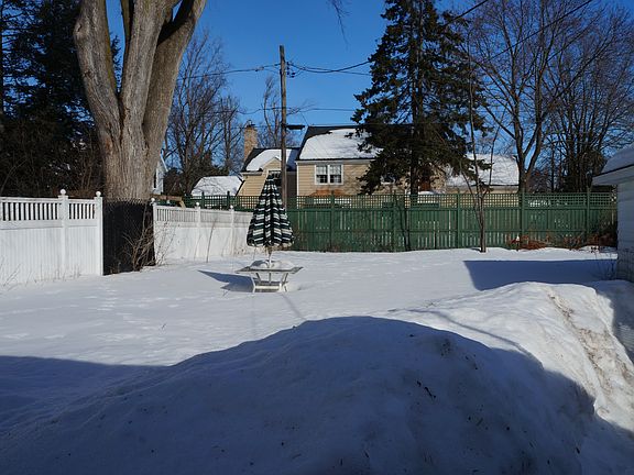 Fenced in back yard