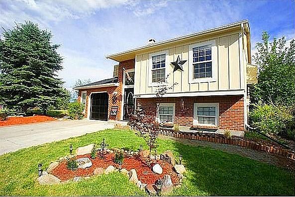 The front of the house.