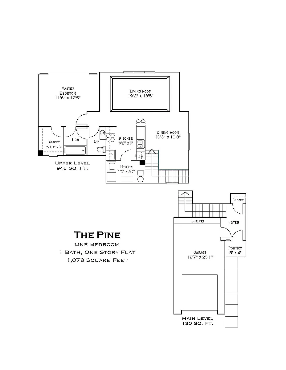 Floor plan Pine - N