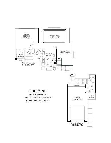 Floor plan Pine - N