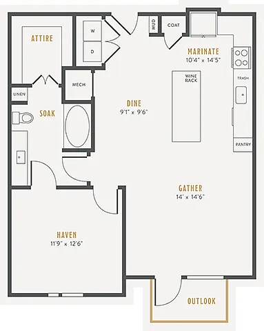 Floor plan A13