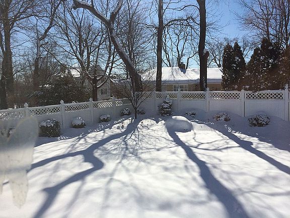 Winter view backyard 