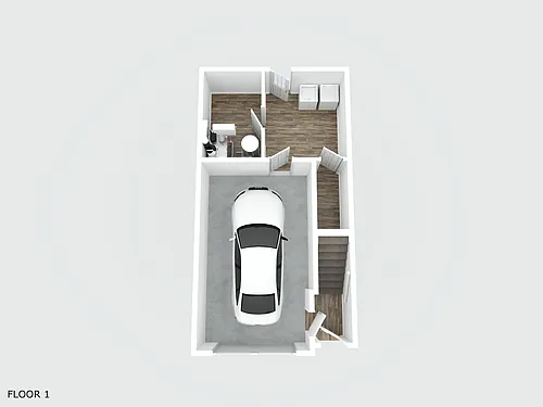 Floor plan 2-Bedroom Garage